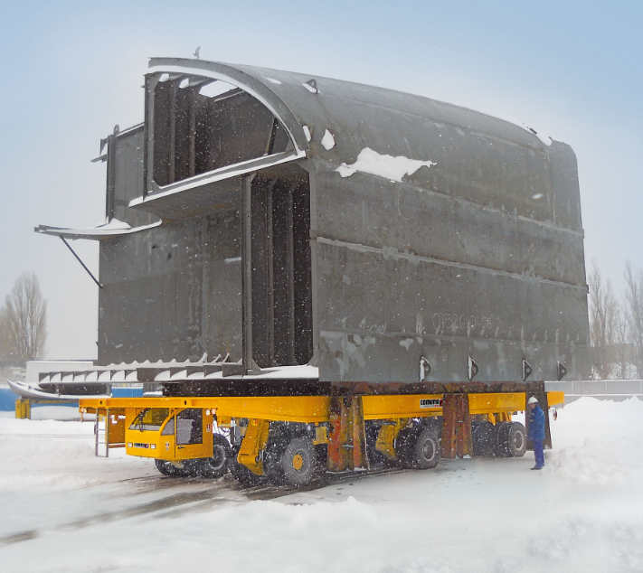 Descubra el Cometto SYT, el transportador de astillero líder en capacidad de suspensión (hasta 45t). Máxima eficiencia y maniobrabilidad para la industria naval.