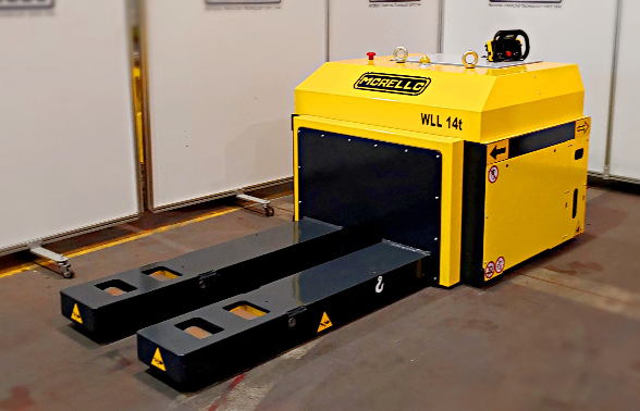 Descubre las soluciones de transporte de carga pesada Morello para intralogística industrial. Vehículos eléctricos a medida y tecnología AGV para mover de 10 a 400 toneladas en planta de forma limpia, eficiente y segura.